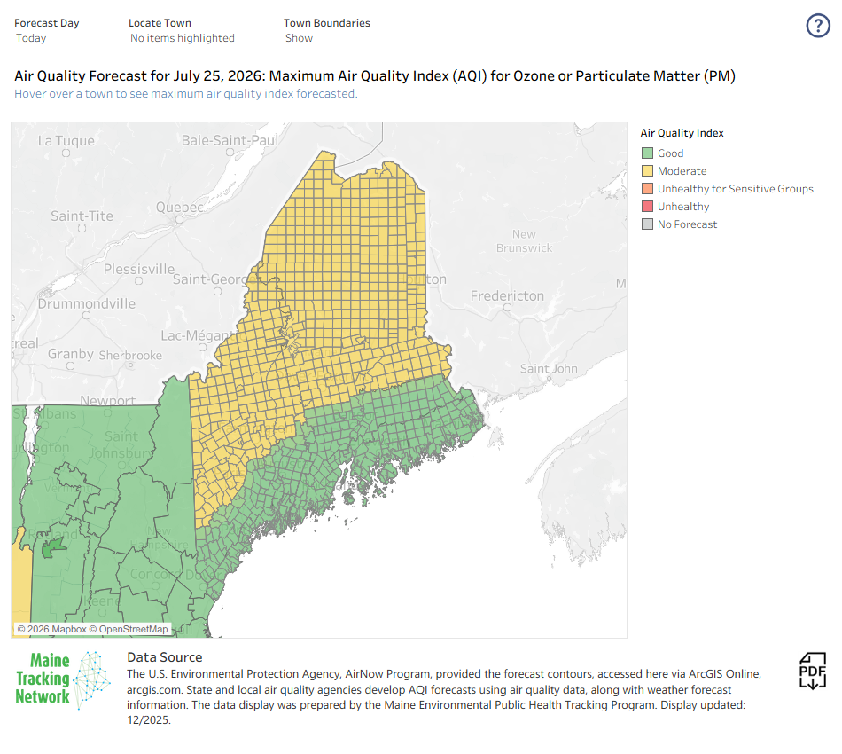 Air quality forecsst preview